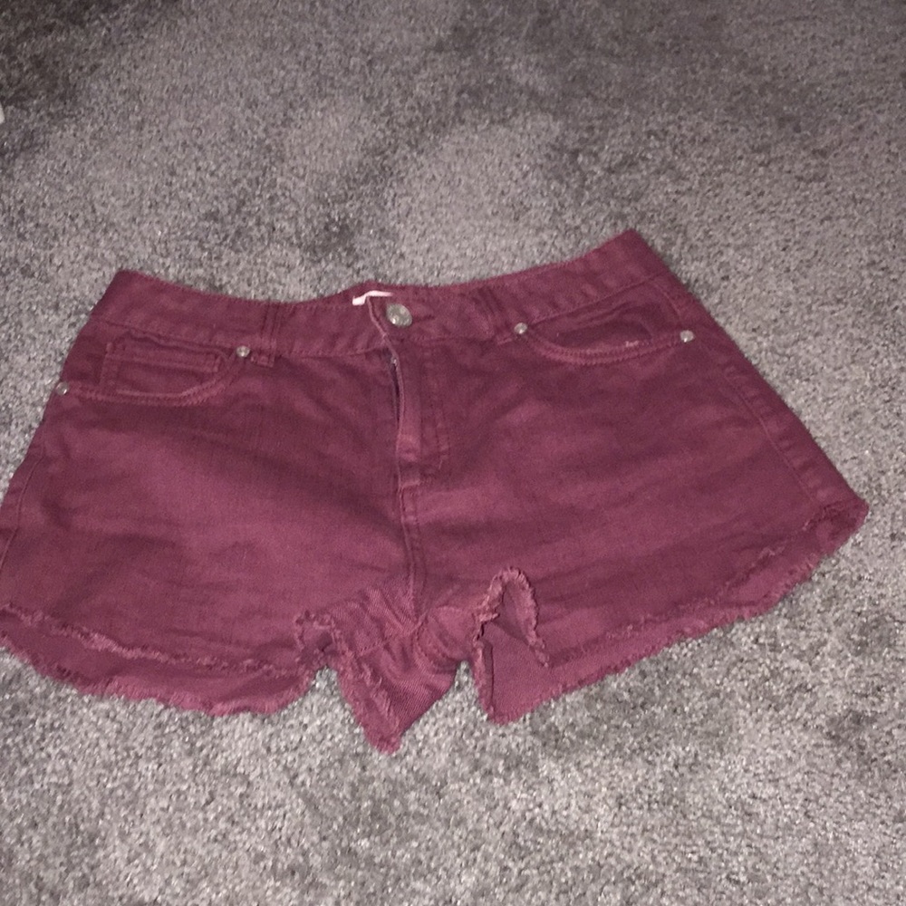 Maroon shorts